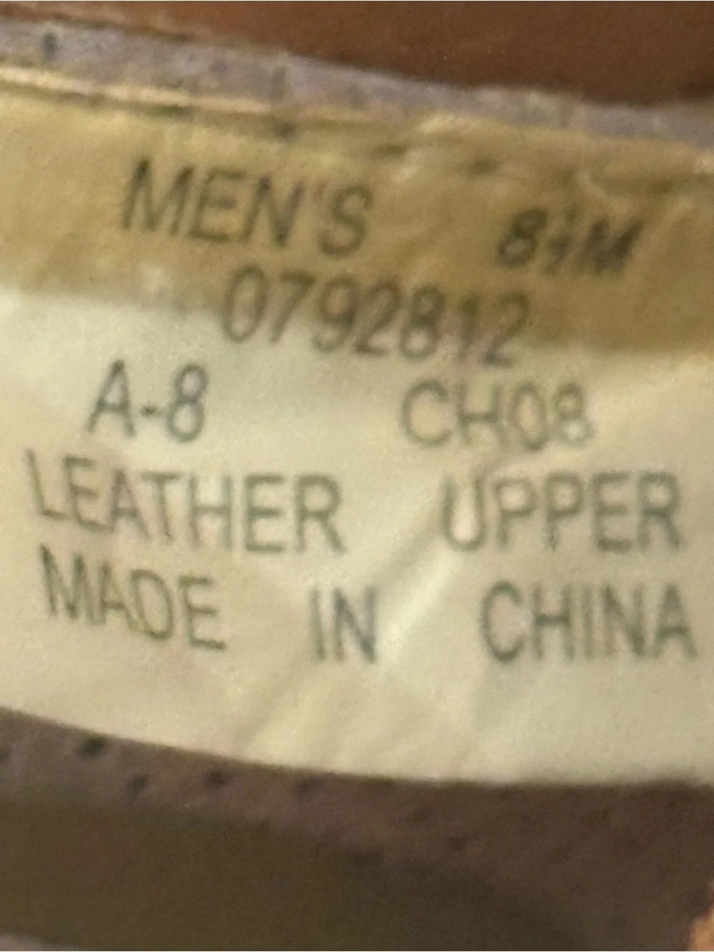 Sperry Two-Tone Boat shoes. Perforated cream and tan leather. 2 Eye. Size 8.5M